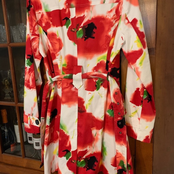 Calessa floral belted Jacket with pockets - Picture 4 of 11
